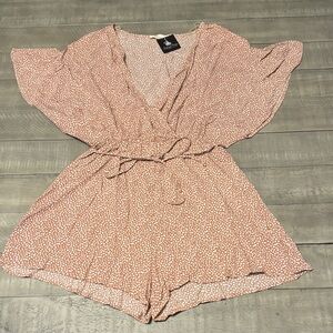 Millibon Mauve with White Spotted Romper
